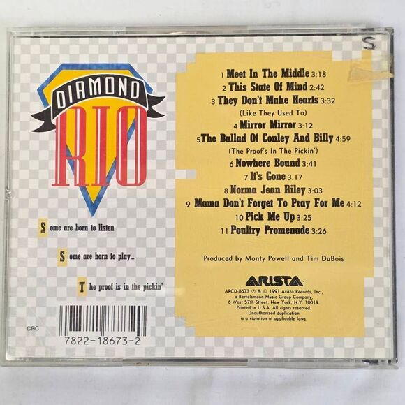 Diamond Rio Self-Titled Debut Album CD - Picture 3 of 3